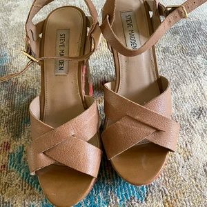 Steve Madden tie dye platform heels